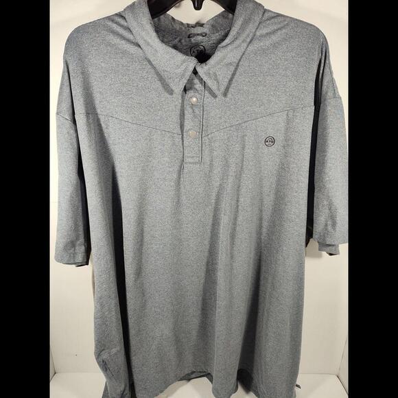 Wrangler Other - Wrangler ATG Polo Men's 4XL Blue Gray Collar Shirt All Terrain Gear Regular Fit